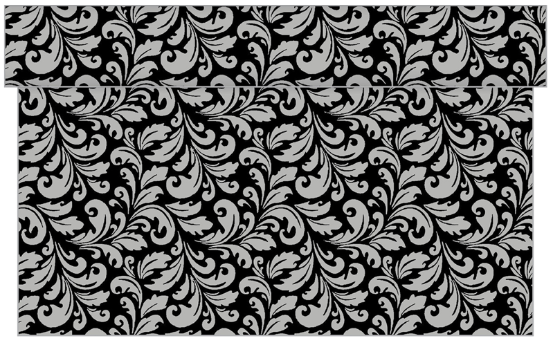 Šerpa CARLO schwarz-silber 40cm x 24m, Linclass