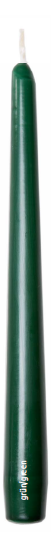 Sviečka kónická 250 mm tmavozelená