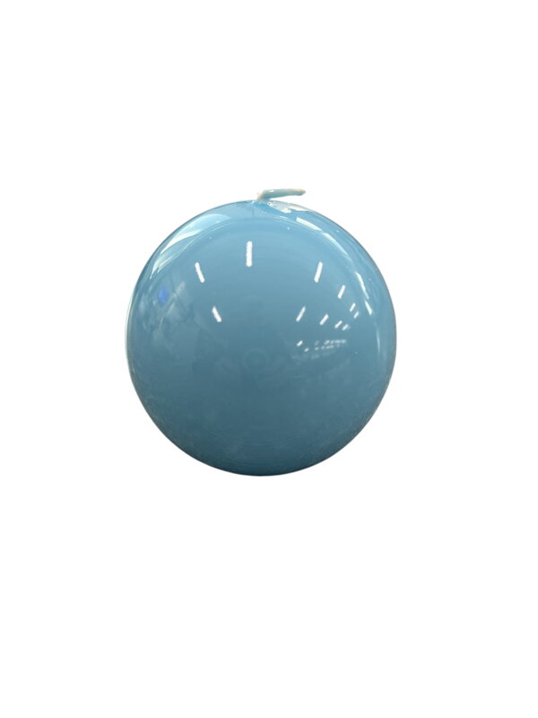 Sviečka guľa K3 Ø 80 mm, bledomodrá lakovaná
