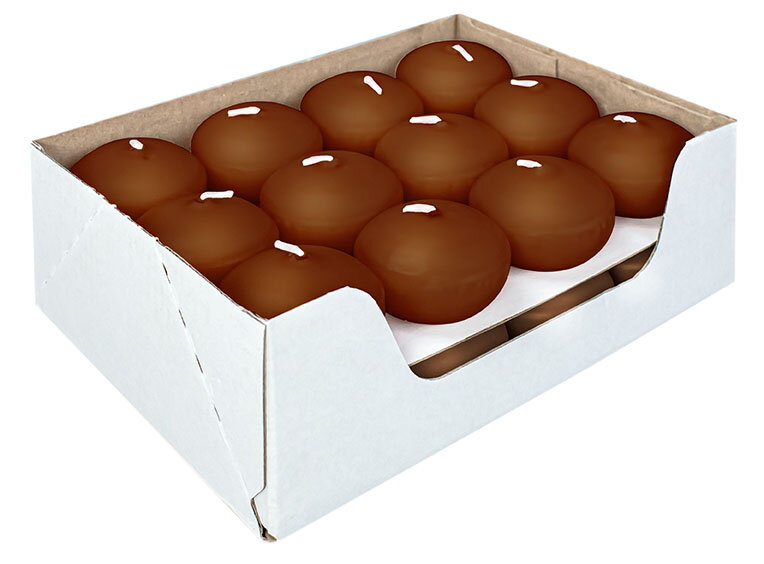 Sviečka plávajúca Hnedá 24 ks, DE