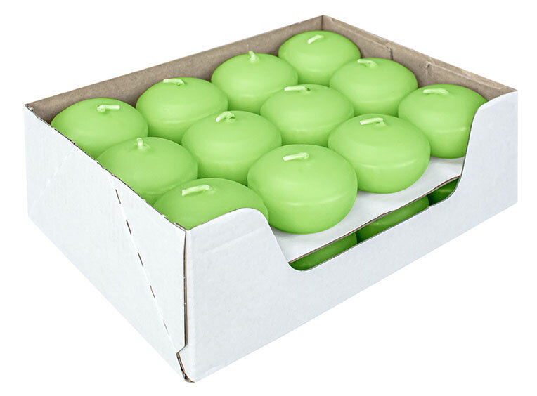 Sviečka plávajúca Zelená Aloe Vera 24 ks, DE