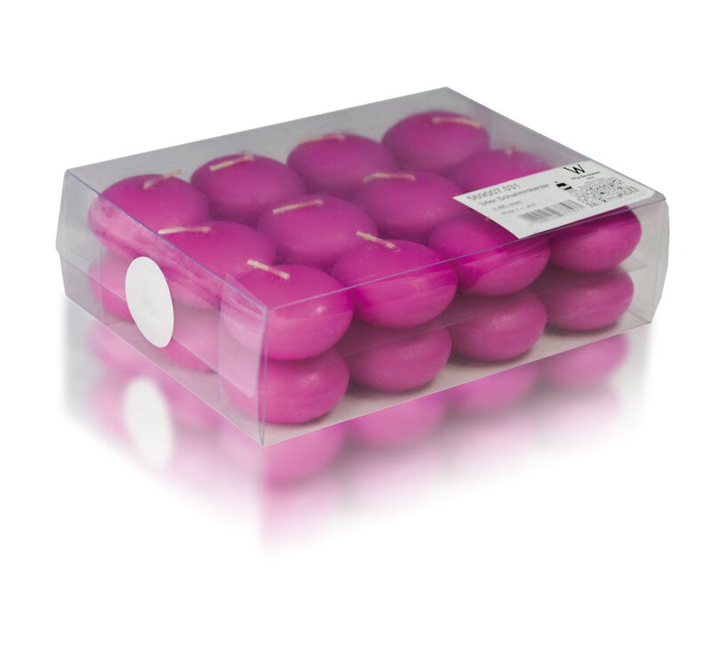 Sviečka plávajúca Violet 24 ks, DE