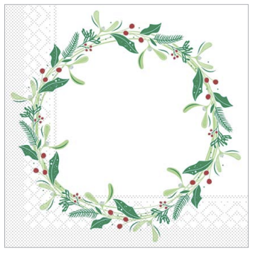 Servítky Mank Isabel weiss 40x40 / 100 ks