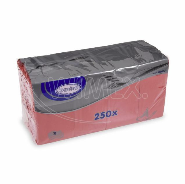 Obrúsok (PAP FSC Mix) 1/8 skladanie BF 3vrstvý červený 33 x 33 cm [250 k