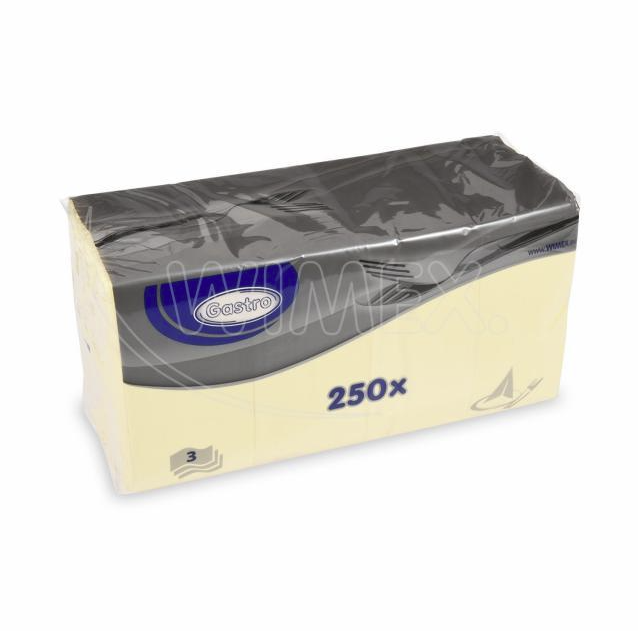 Obrúsok (PAP FSC Mix) 1/8 skladanie BF 3vrstvý béžový 33 x 33 cm [250 ks]