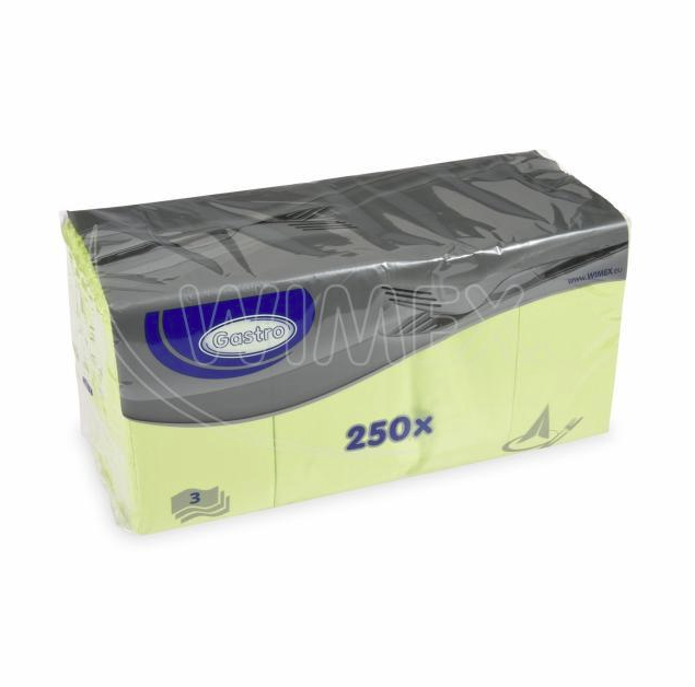 Obrúsok (PAP FSC Mix) 1/8 skladanie BF 3vrstvý žltozelený 33 x 33 cm [250 ks]