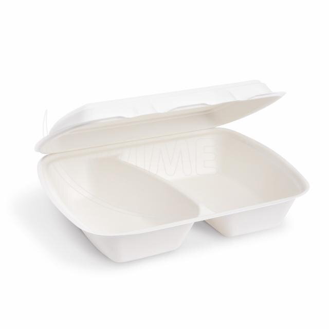 Menu box (cukrová trstina) 2dielny 241 x 202 x 70 mm 1000ml [50 ks]