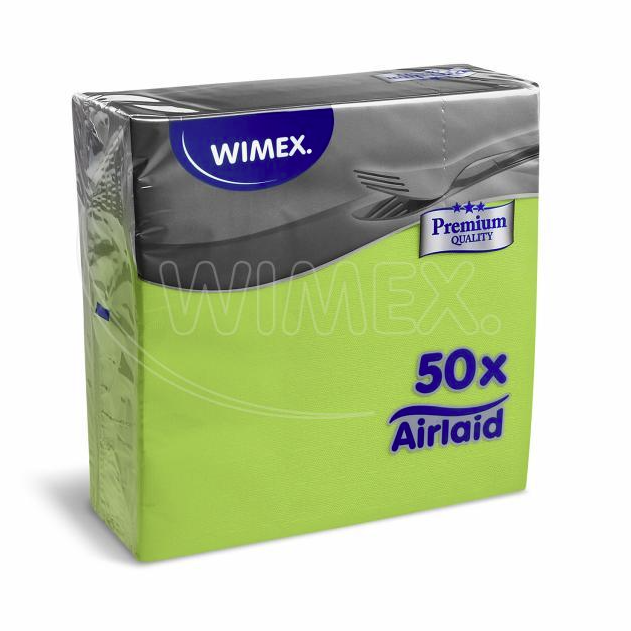 Servítok airlaid Premium dekor žltozelený 50 ks