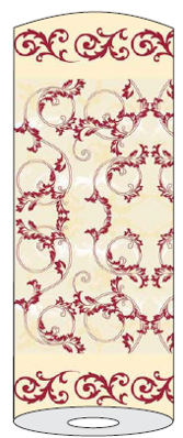 Šerpa stredová 40 cm x 24 m Michel Bordeaux