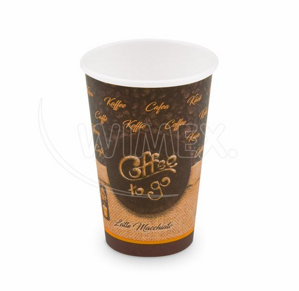 Papierový pohár "Coffee to go" Ø80mm 330ml `ML: 0,3L/10oz` [50 ks]