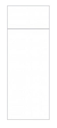 Obrúsok na príbor Softpoint "Pub" v bielej farbe, 40 x 33 cm, 50 kusov