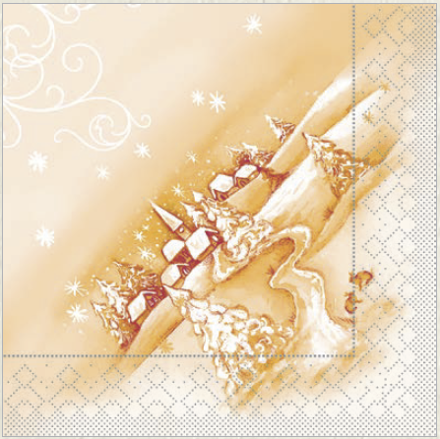 Vianočné servítky tissue Silence 40x40 / 100 ks