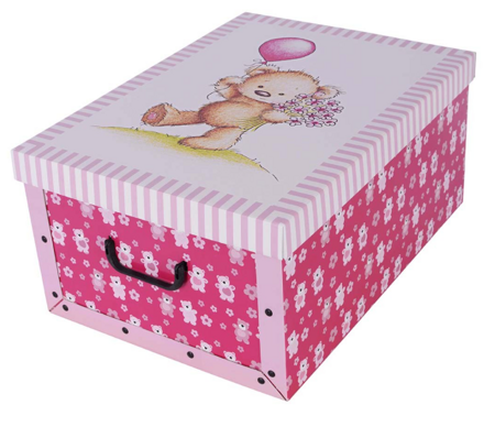 Úložná dekoračná krabica  Orsacchiotto Rosa MIDI