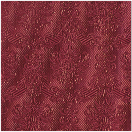 Servítky reliéfne 40x40 ELEGANCE Dark red, Ambiente