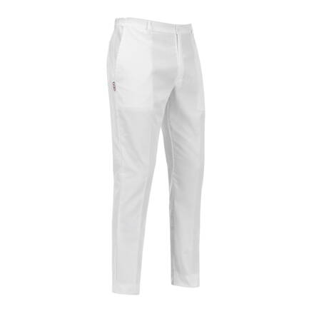 Kuchárske nohavice Slim Fit White