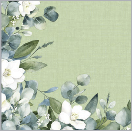 Servítky Maxime, eukalyptus, 40x40cm, netkaná textília 50 ks