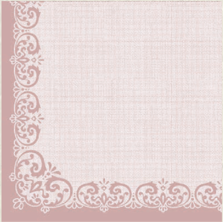 Servítky MANK Janina, pastelová ružová, 40x40cm 50 ks