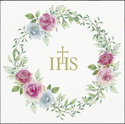 DELICATE ROSES 33x33 servítky, Paw