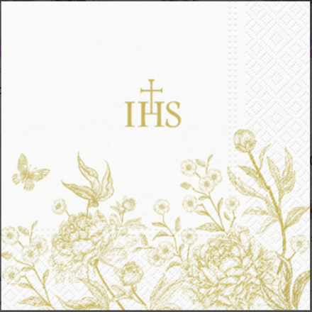 BIRDS & PEONIES ELEGANCE 33x33 servítky, Paw