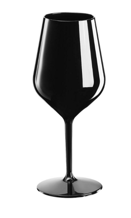 Plastový pohár na víno 470 ml. čierny
