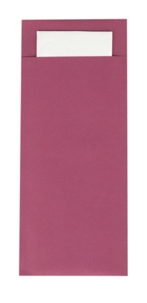 Papierové vrecká MANK na príbory so servítkou Bordeaux