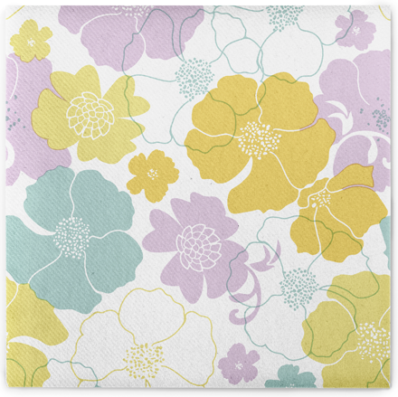 Servítky NORA gelb-rosa 40x40/50 ks, Linclass