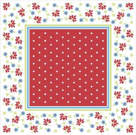 Obrus Lea rot 80x80 cm, Linclass