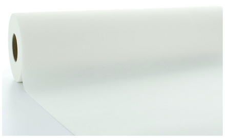 Obrusová rola, potiahnutá fóliou, umývateľná, biela , 119cmx25m