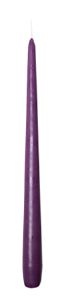 Sviečka kónická Premium aubergine - baklažánová