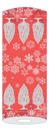 Vianočná šerpa MOIRA rot 40cm x24m Linclass, Mank