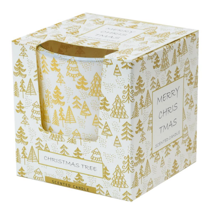 Vianočná voňavá sviečka v skle CHRISTMAS TREE 