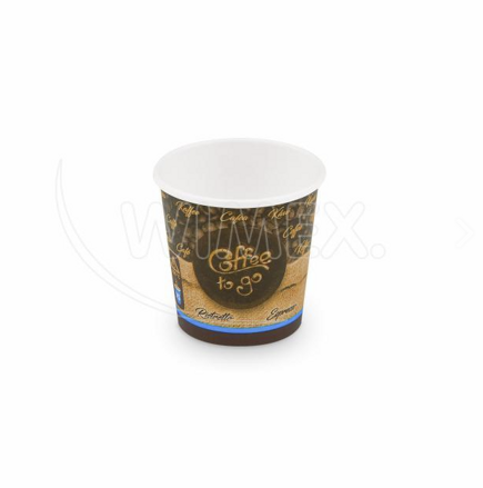 Papierový pohár "Coffee to go" Ø62mm 110ml `XS: 0,08L/4oz` [50 ks]