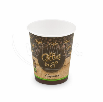 Papierový pohár "Coffee to go" Ø80mm 280ml `M: 0,2L/8oz` [50 ks]
