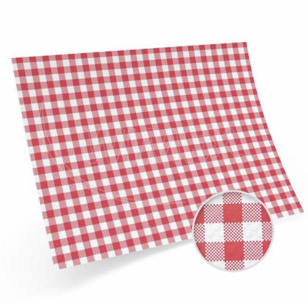 Papierové prestieranie Karo červené 40 x 30 cm [200 ks]